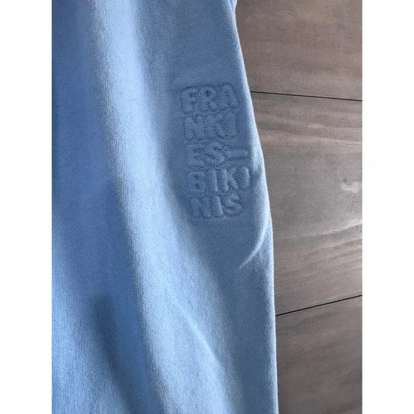 Frankies Bikinis Frank Oversized Sweatpants Joggers Size Small Blue - Picture 5 of 7